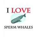 I Love Sperm Whales t-shirts