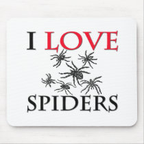 I Love Spiders Mouse Mats