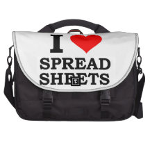 I Love Spreadsheets Bag For Laptop