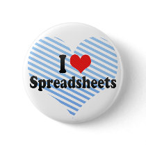 I Love Spreadsheets Pins