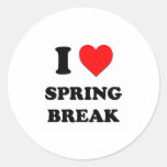 I love Spring Break Stickers