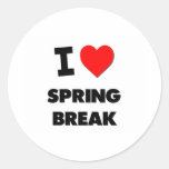 I love Spring Break Stickers