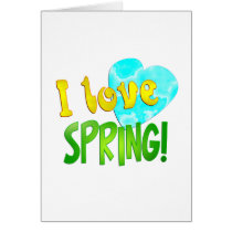 I Love Spring cards