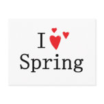 I Love Spring Post Cards