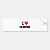 I love Squeezes Bumper Sticker