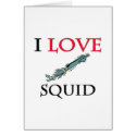 I Love Squid cards