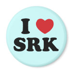 I love SRK Refrigerator Magnet