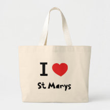 I love St Marys, Isles of Scilly Canvas Bags