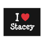 I love Stacey heart T-Shirt postcards
