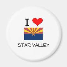 I Love STAR VALLEY Arizona Magnet