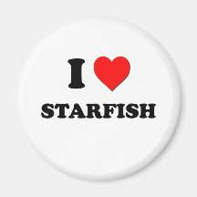 I love Starfish Fridge Magnets