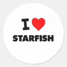 I love Starfish Sticker