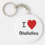 I Love Statistics - I Heart Statistics Key Chains