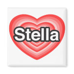 I love Stella. I love you Stella. Heart magnets