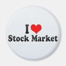 I Love Stock Market Fridge Magnet