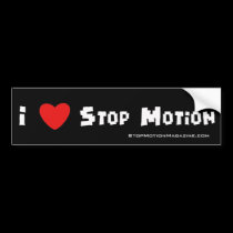 I Love Stopmotion, StopMotionMagazine.com bumper stickers