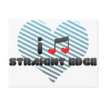 I Love Straight Edge postcards