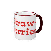 I Love Strawberries Coffee Mug