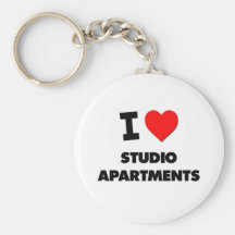 I love Studio Apartments Keychains