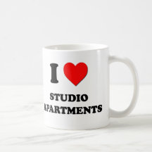 I love Studio Apartments Mugs