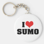 I Love Sumo Keychain