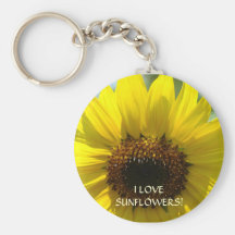 I LOVE SUNFLOWERS! Keychain gifts Sun Flower