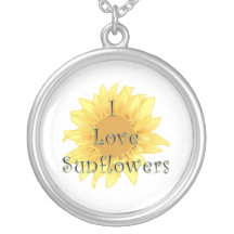 I Love Sunflowers Jewelry