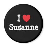 I love Susanne heart T-Shirt magnets