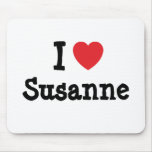 I love Susanne heart T-Shirt mousepads