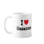 I love Susanne heart T-Shirt mugs