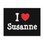 I love Susanne heart T-Shirt postcards