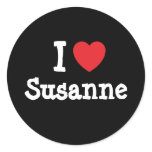 I love Susanne heart T-Shirt stickers