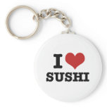 I Love Sushi keychains