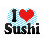 I Love Sushi Postcards