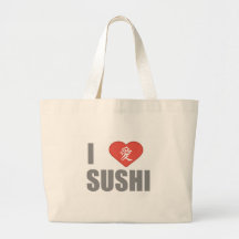 I Love Sushi Tote Bag