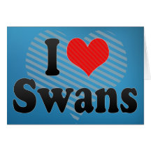 I Love Swans Cards