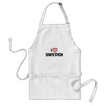 I Love Sweden Aprons