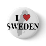 I Love Sweden buttons