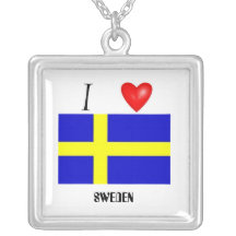 I Love Sweden Pendants