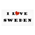 I Love  Sweden photo cards