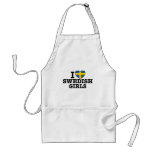 I Love Swedish Girls Aprons