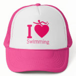 I Love Swimming Hat