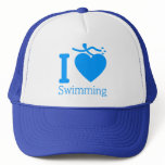 I Love Swimming Hat