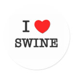 I Love Swine stickers