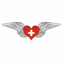 I Love Switzerland -wings Photo Cut Outs