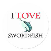 I Love Swordfish stickers