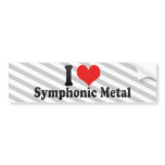 I Love Symphonic Metal bumper stickers