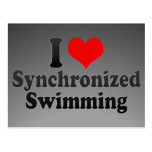 I love Synchronised Swimming Post Card