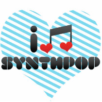 I Love Synthpop Acrylic Cut Out