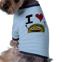 I Love Taco Doggie Shirt